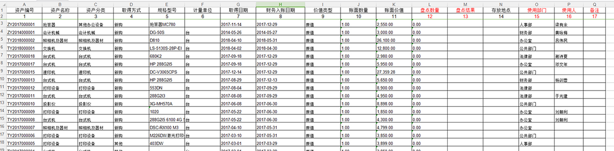 盤點任務(wù)單模版